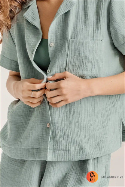 Lounge Set with Matching Shorts - Weekend Sanctuary for All Season, Casual, co Ord, Cotton, Everyday