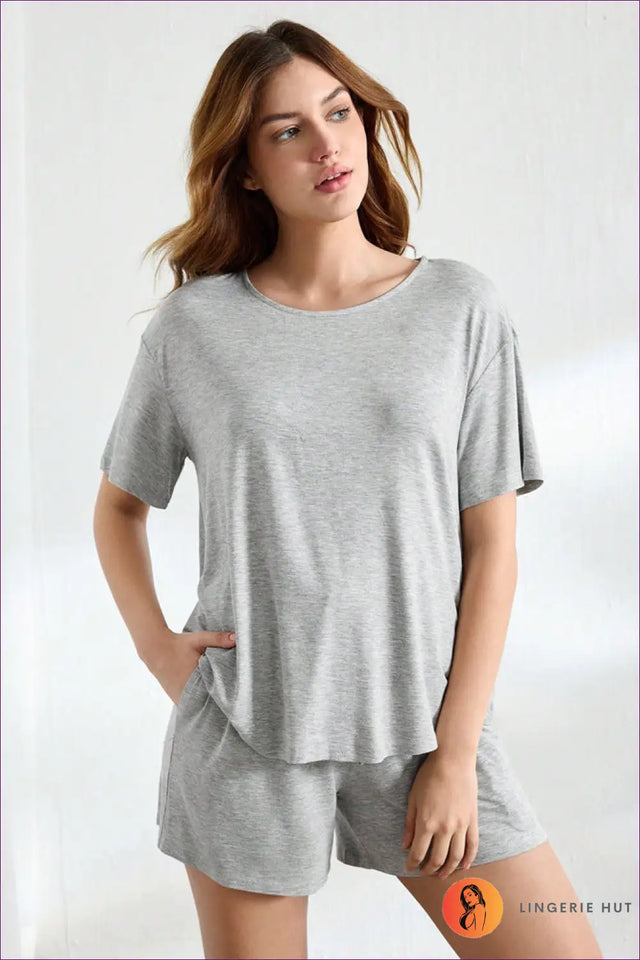 Loungewear Set with Relaxed Fit - Off-Duty Comfort