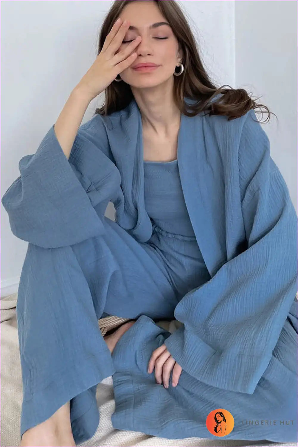 Lounge Set with Ribbed Cardigan - Effortless Elegance for All Season, Casual, co Ord, Crop, Everyday