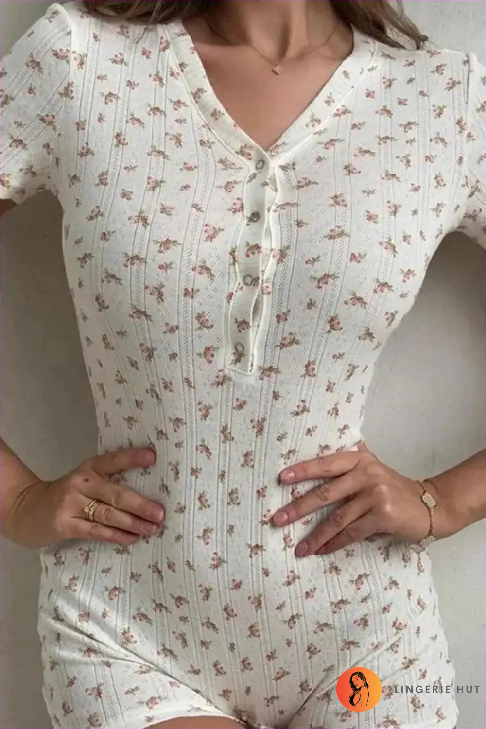 Loungewear Set with Pyjama Styling - Easy Mornings - Casual • Everyday • Floral • just in • Lingerie Hut