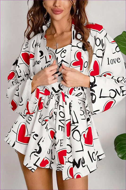 Love Print Co-ord Set – Playful Chic