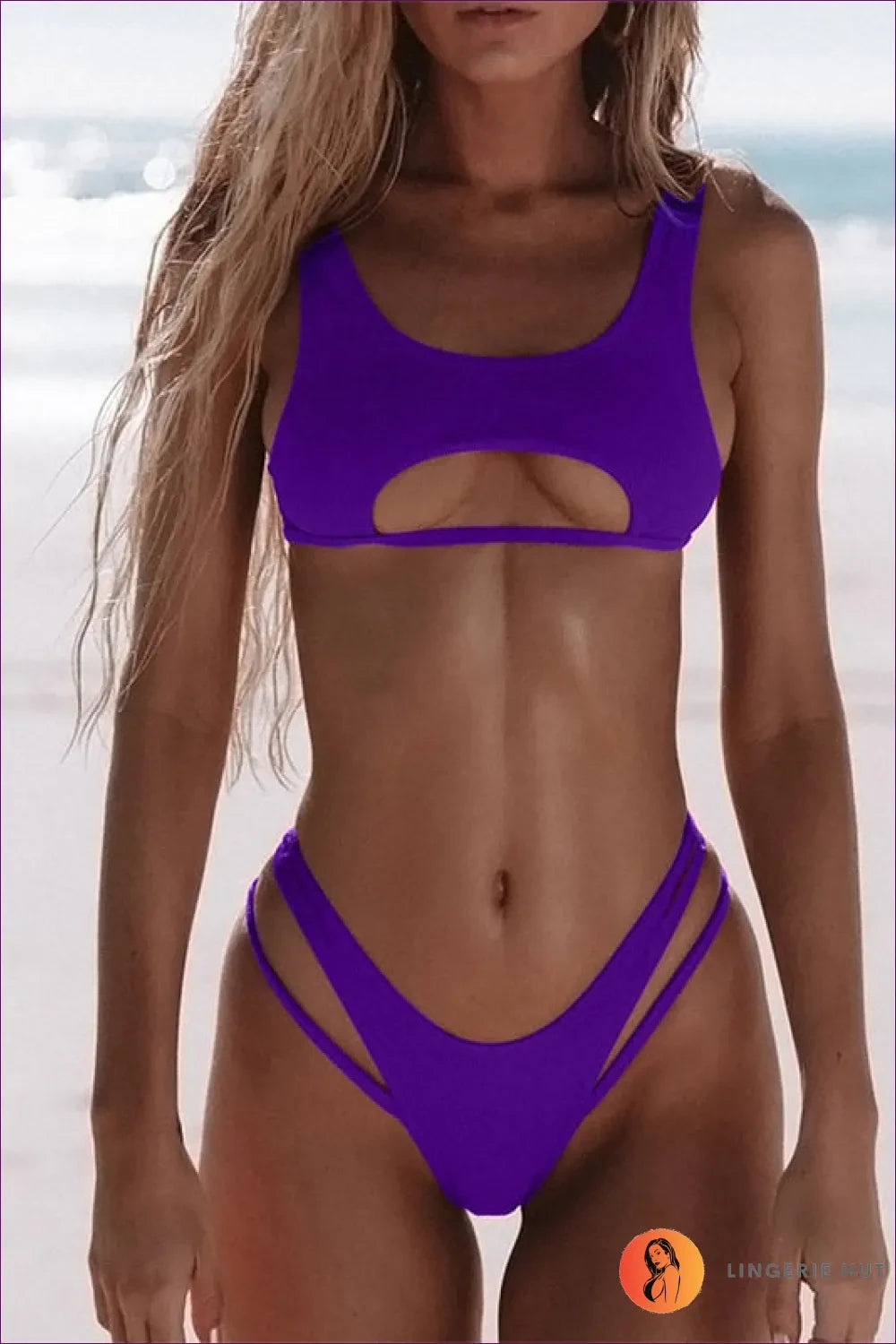 Stun On The Beach With Our Low Waist Back Closure Cut Out Bikini. Elegance, Style, And Confidence Combined.