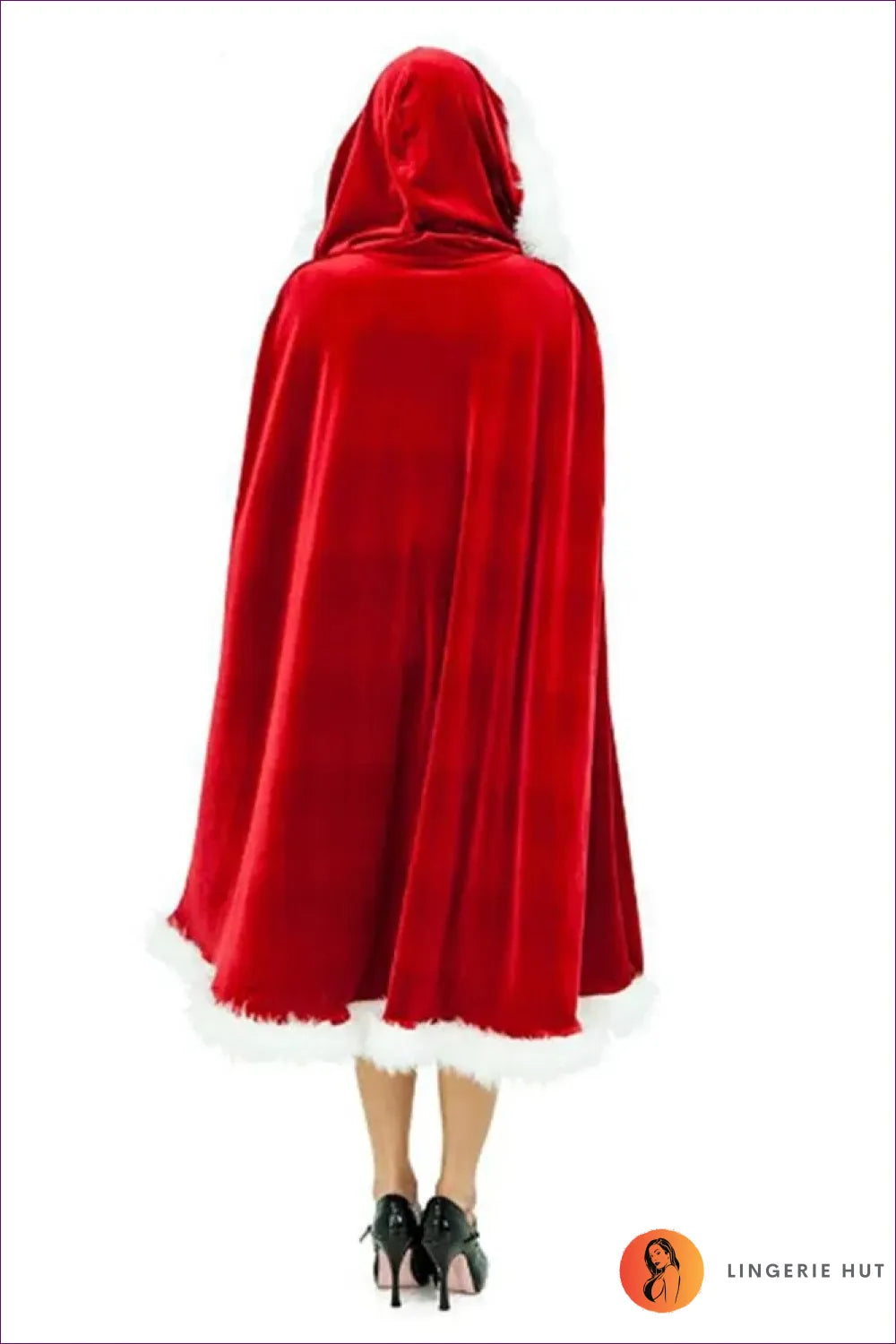 Steal The Spotlight This Festive Season With Lingerie Hut’s Santa Velvet Cloak. Indulge In Luxurious Velvet,