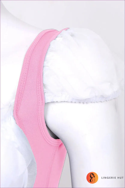 Maid Costume with Back Tie Ruffle - Fantasy Roleplay Ready - Bodysuit - Lingerie - Hut - Plus Size • Polyester