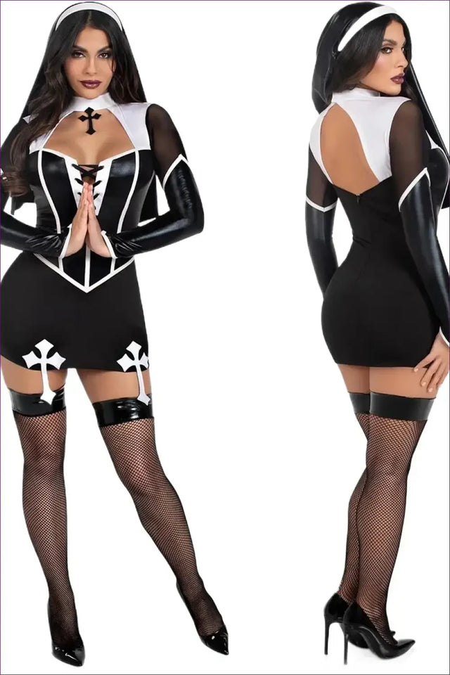 Maid Costume with Cut Detail Set - Playful Fantasy