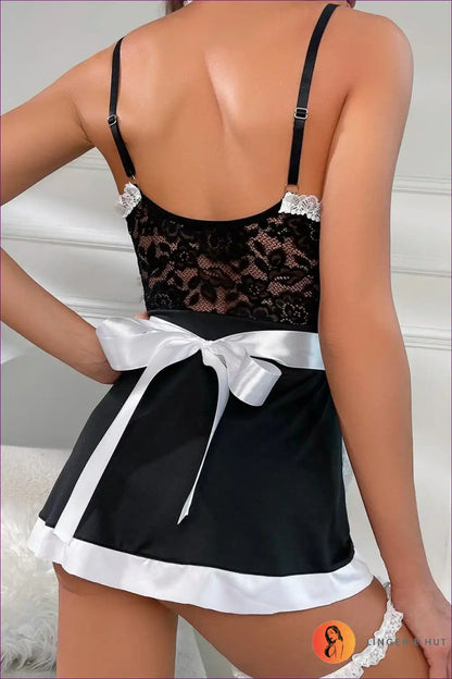 Maid Costume with Lace Transparency - Cosplay Allure Set for Costume, just In, Lace, Maid, Nightdress