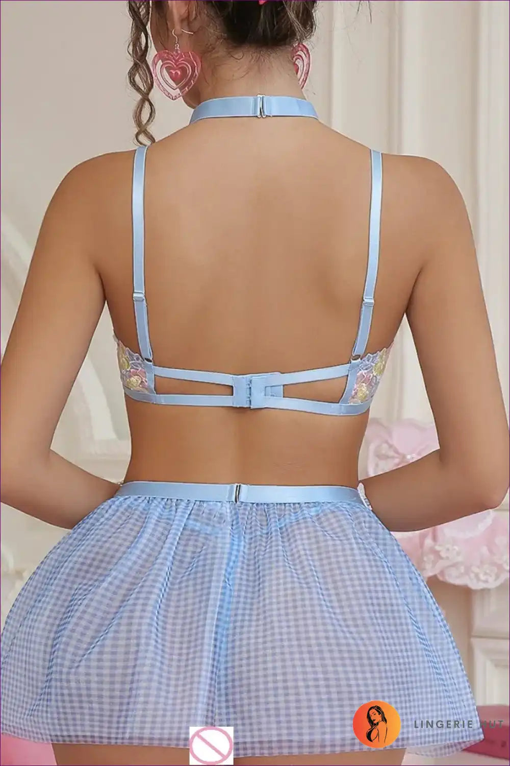 Maid Costume with Open Crotch Detail - Bold Lingerie Play for Costume, just In, Lace, Lingerie,