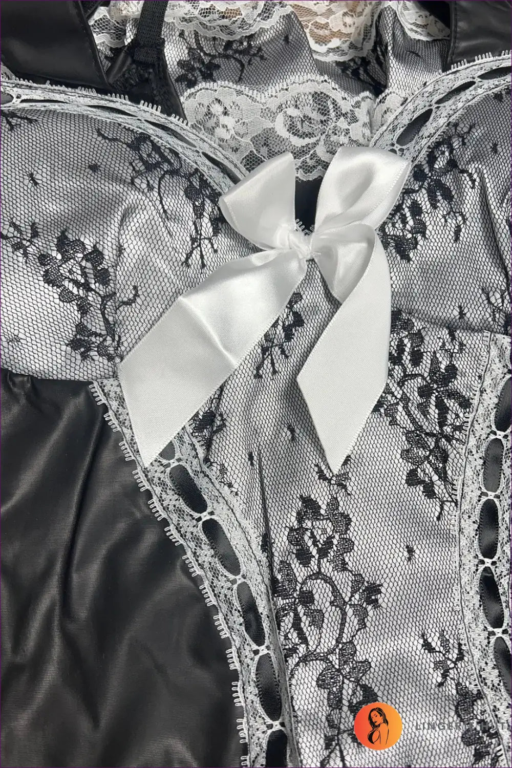 Maid Costume with Ruffled Trim - Vintage Roleplay Edit - Black / m - Bodysuit - Lingerie Hut - Boudoir • Evening Wear