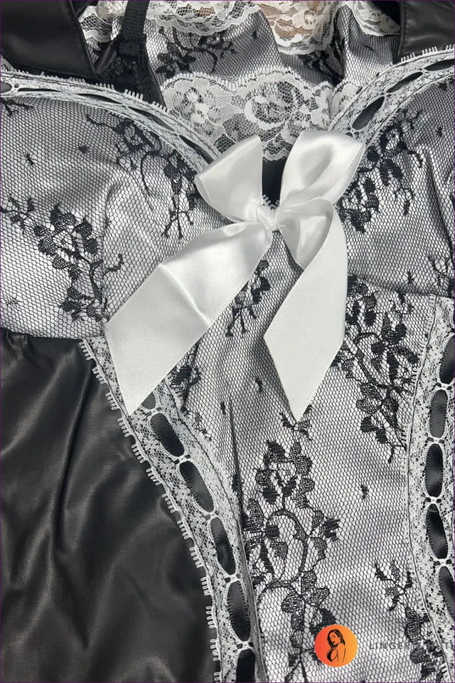Maid Costume with Ruffled Trim - Vintage Roleplay Edit