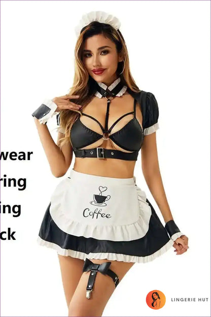 Maid Costume Set with Two-piece Design - Cosplay Festival Fun for co Ord, Costume, Crop, just In,