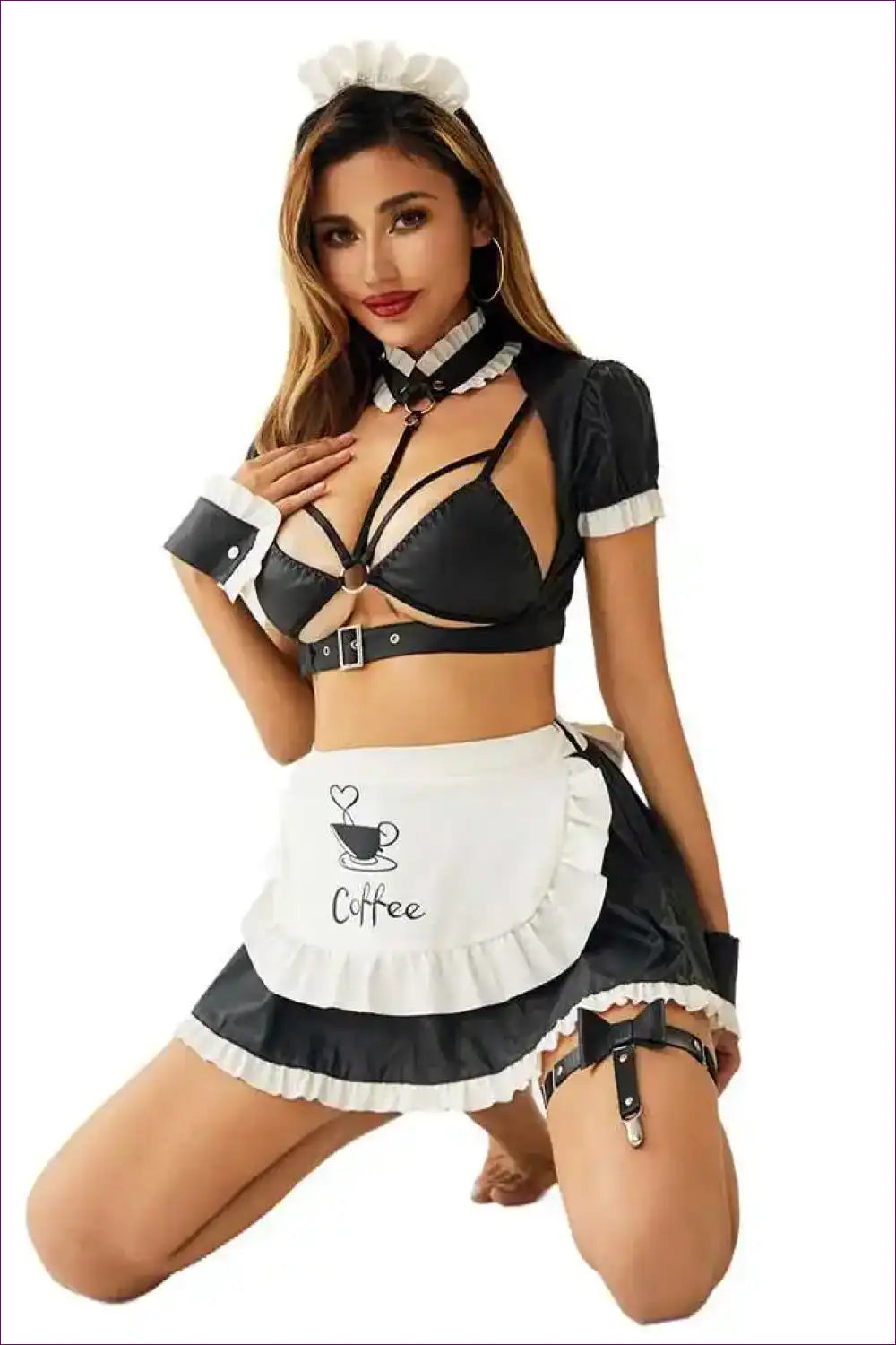 Maid Costume Set with Two-piece Design - Cosplay Festival Fun for co Ord, Costume, Crop, just In,