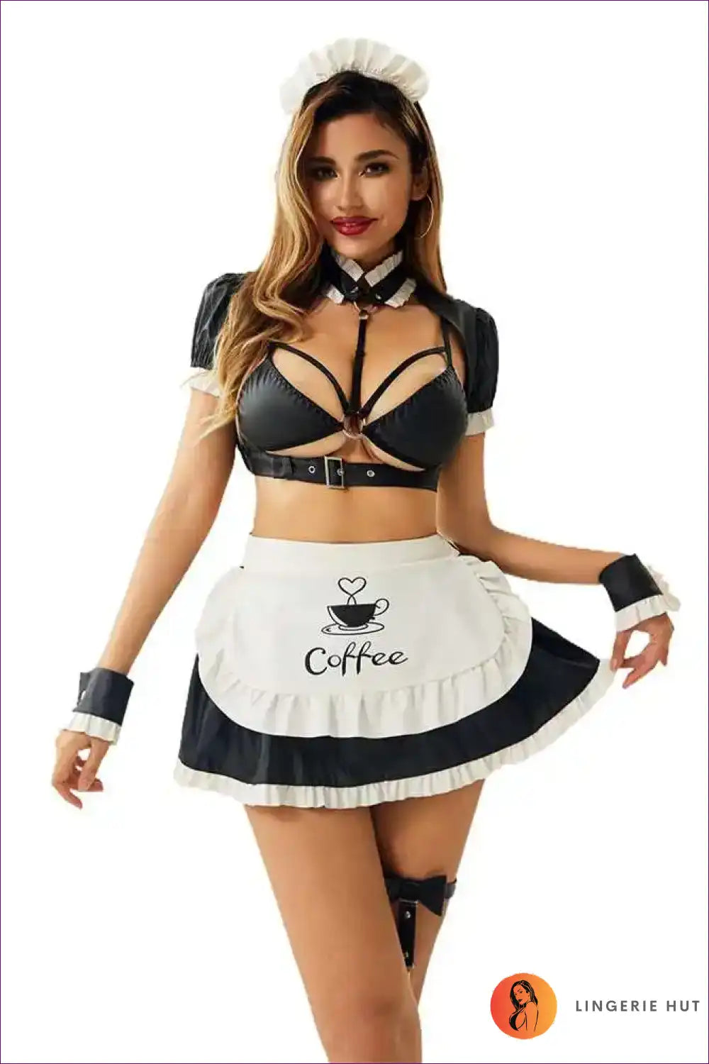 Maid Costume Set with Two-piece Design - Cosplay Festival Fun for co Ord, Costume, Crop, just In,