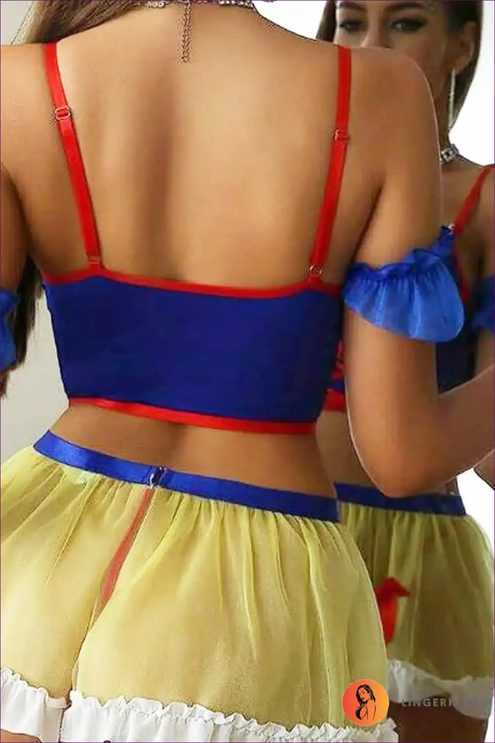 Maid Costume with Sheer Panels - Bedroom Confidence for Boudoir, Costume, just In, Maid, Mesh