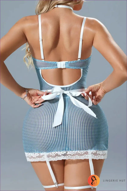 Maid Costume with Spaghetti Straps - Playful Babydoll Allure for Babydoll, Casual, Costume, just In,