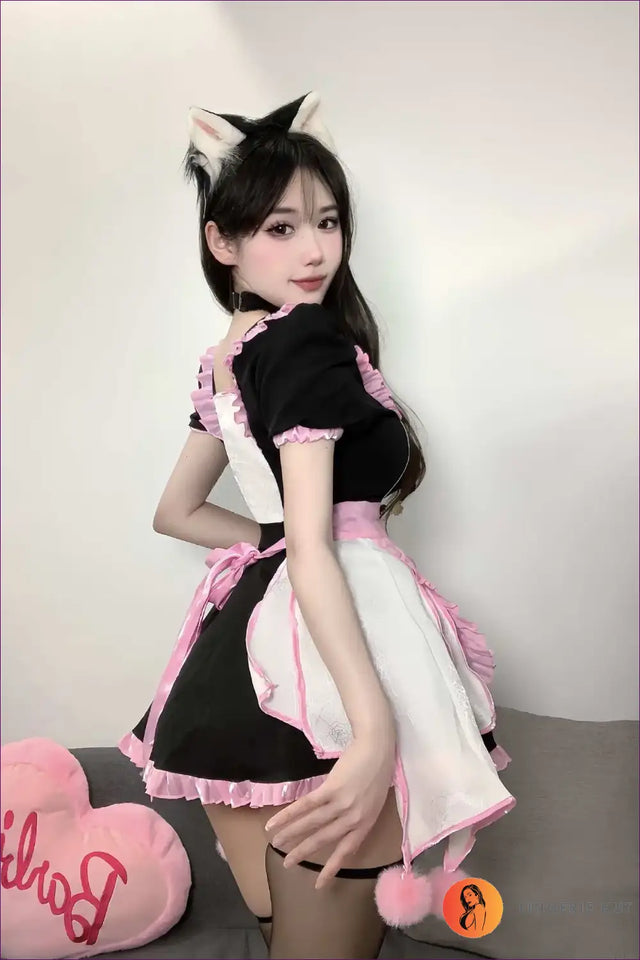 Maid Costume with Lolita Skirt - Fantasy Roleplay Ready