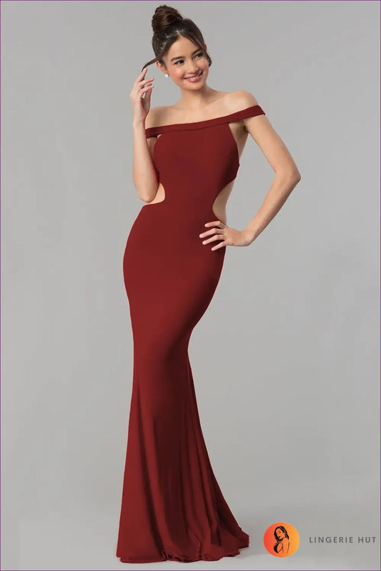 Cut-out Maxi Dress - not your Basic Black Tie Look - Dresses - Lingerie Hut - All Season • Backless • Bodycon • Cutout