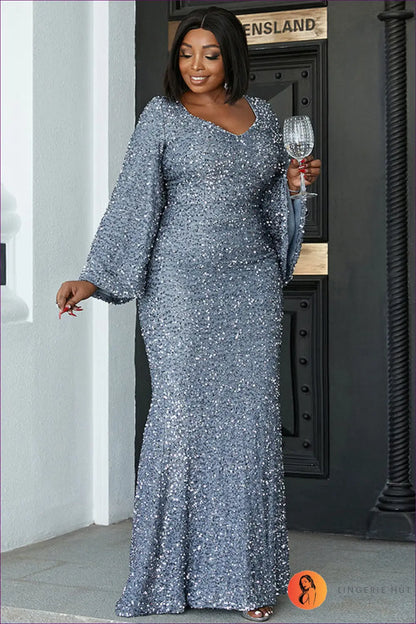 Sequin Maxi Dress - the one They’ll Ask About - Dresses - Lingerie Hut - All Season • Evening Wear • Formal • Glamour