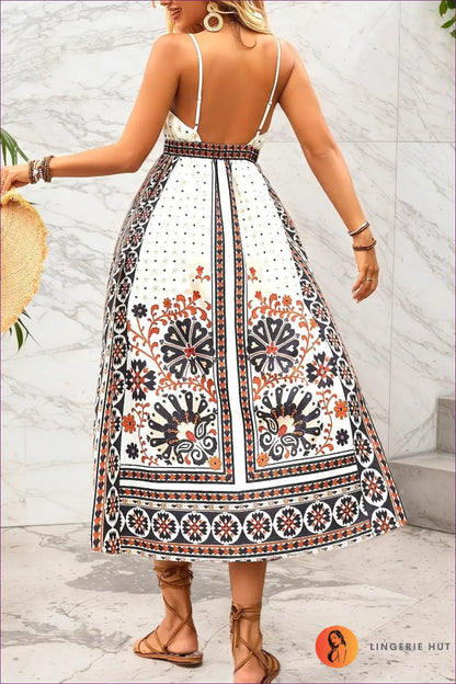 Maxi Dress with Backless Cami Silhouette - Bohemian Ease - Boho • just in • Summer • Vacation - Lingerie Hut