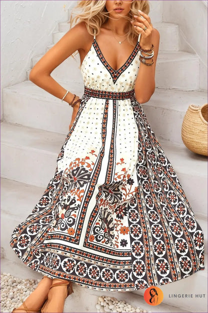 Maxi Dress with Backless Cami Silhouette - Bohemian Ease - Boho • just in • Summer • Vacation - Lingerie Hut