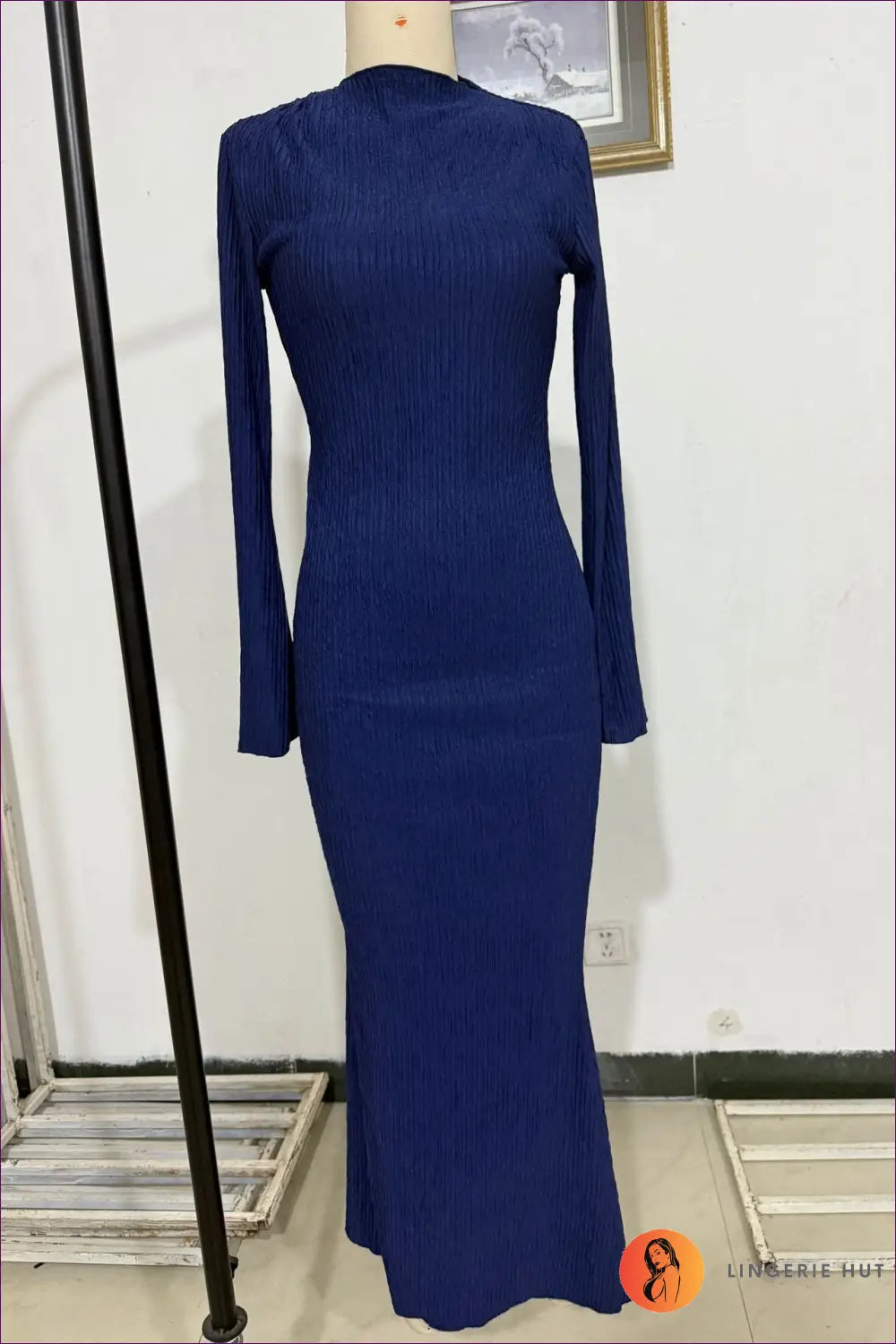 Maxi Dress with Bell Sleeves - Bohemian Sophistication - s / Royal Blue - Dresses - Lingerie Hut - A-line • All Season