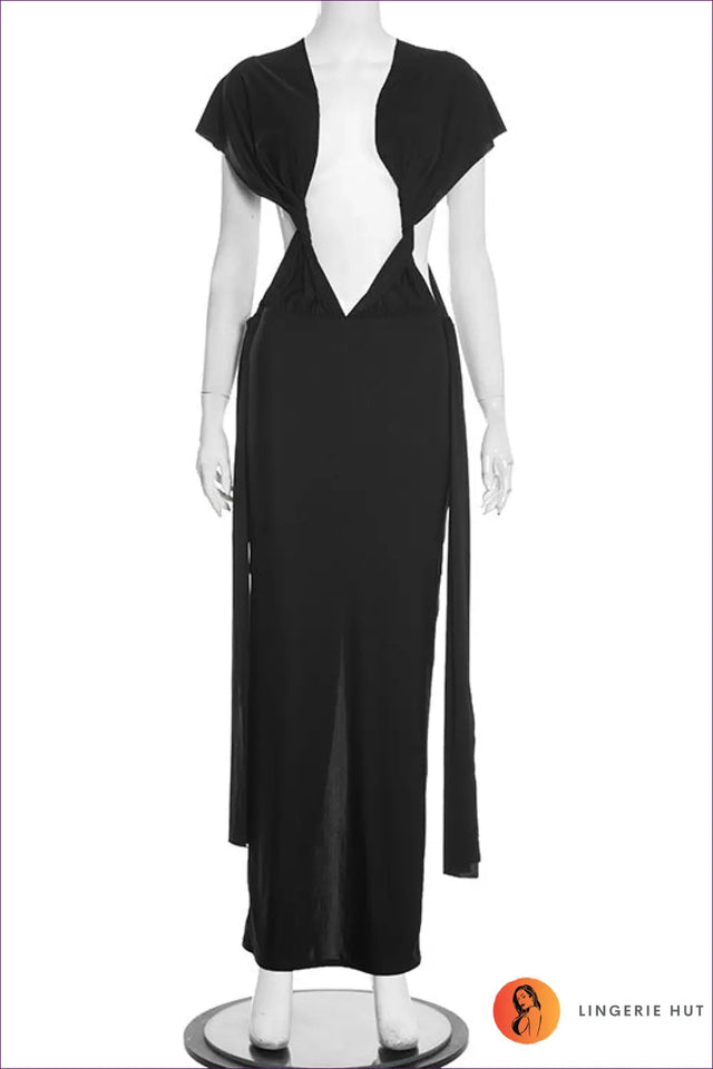 Maxi Dress with Cutout Back - Statement Evenings