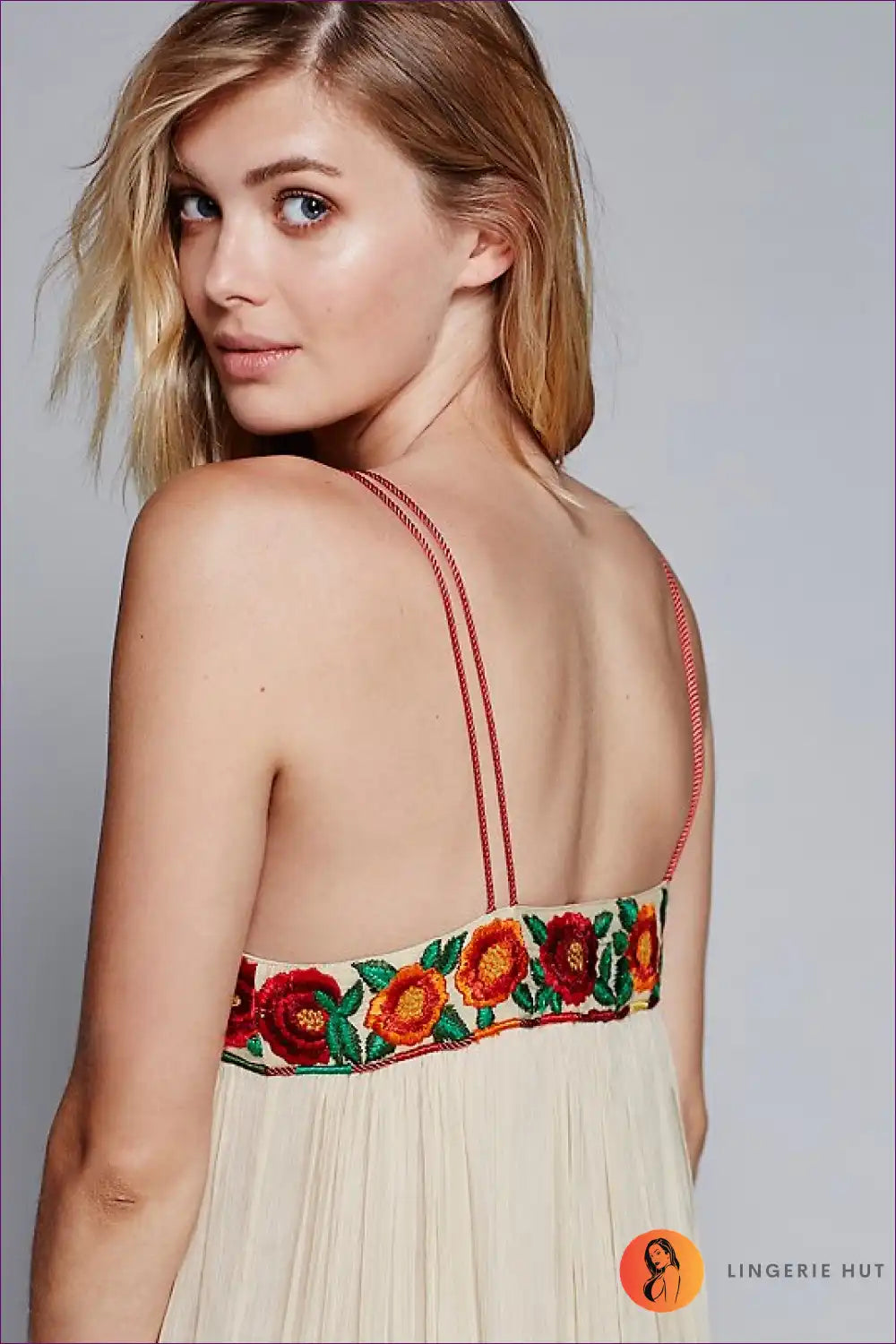 Maxi Dress with Embroidered Details - Artisan Elegance for A-line, Boho, Casual, Dress, Everyday