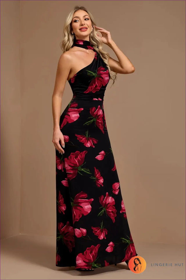 Maxi Dress with Fitted Waist - Late Afternoon Glow