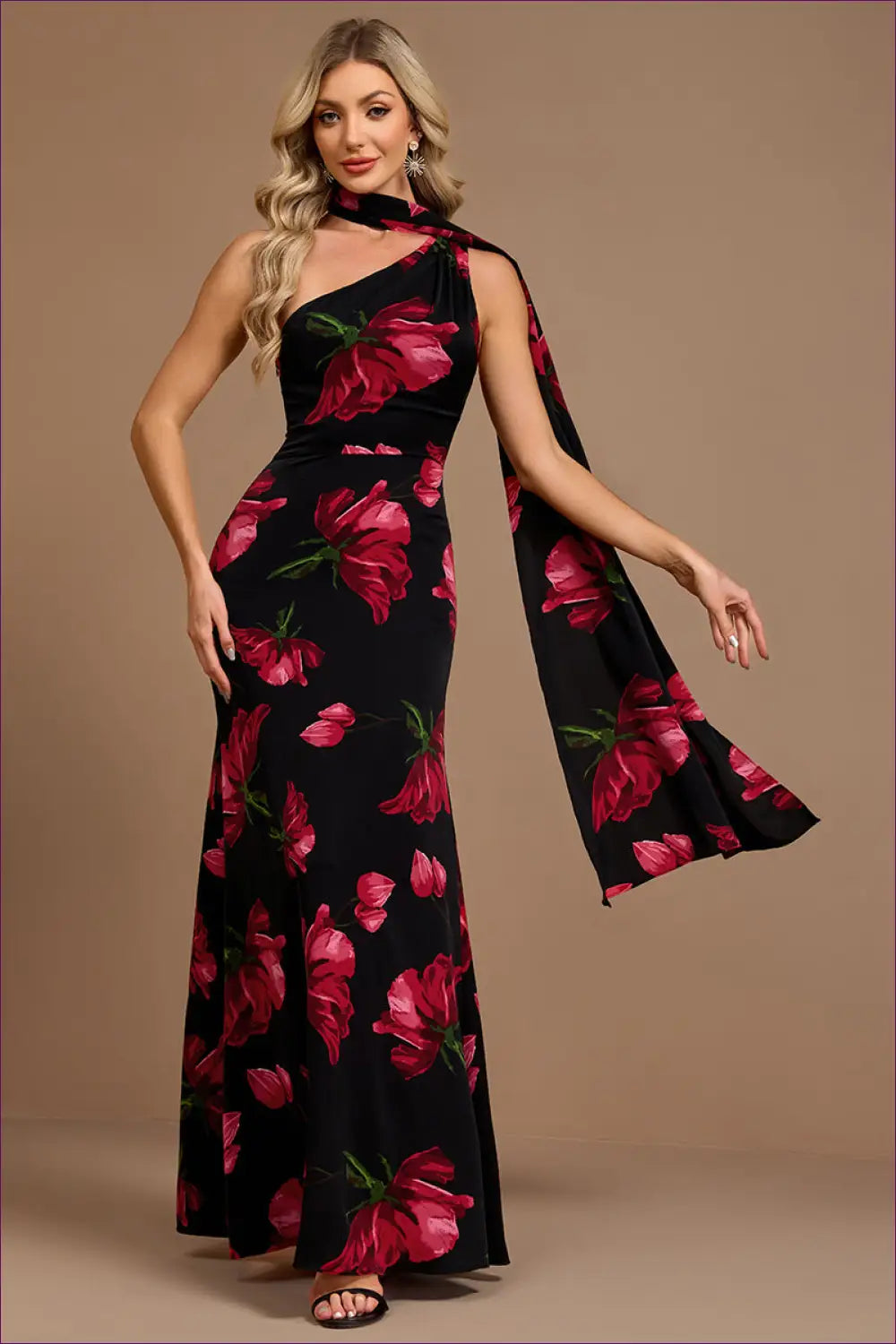 Maxi Dress with Fitted Waist - Late Afternoon Glow - Casual • Cotton • Dresses • Everyday - Lingerie Hut