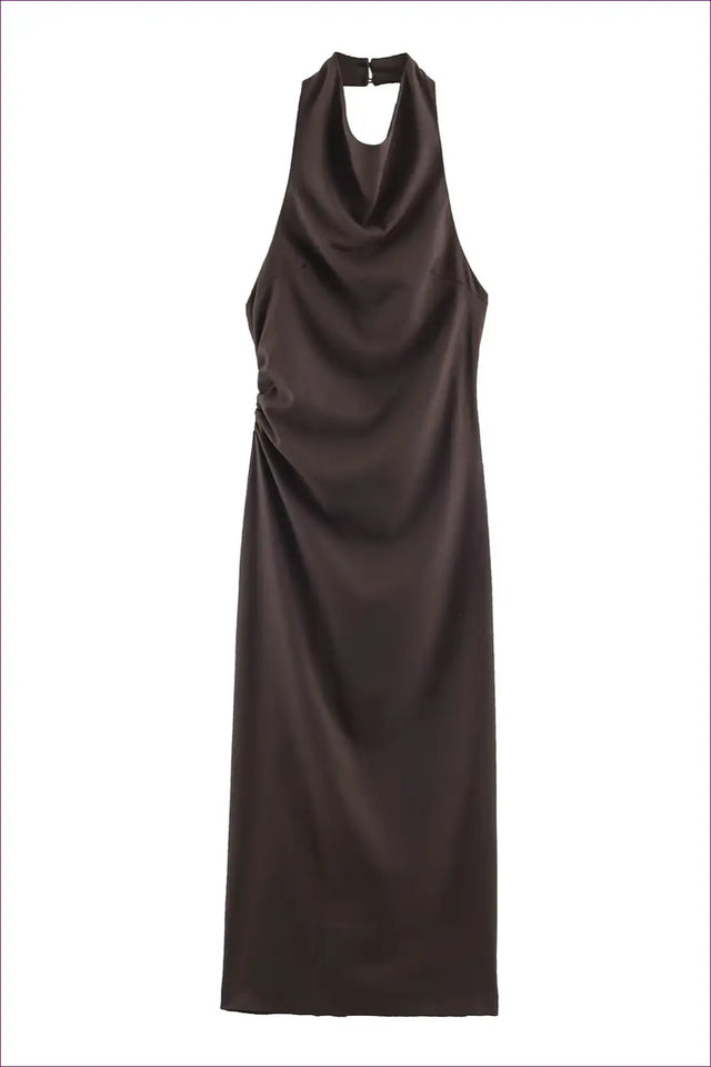 Maxi Dress with Fitted Waist - Sunlit Ease