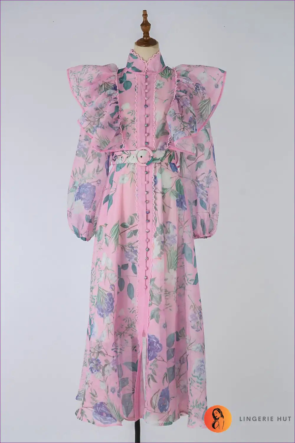 Maxi Dress with Floral Print - Bohemian Romance for A-line, Boho, Dress, Everyday,