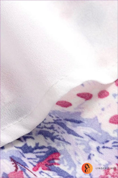 Maxi Dress with Floral Print - Sunset Stroll Elegance for A-line, Boho, Chiffon, Dress,