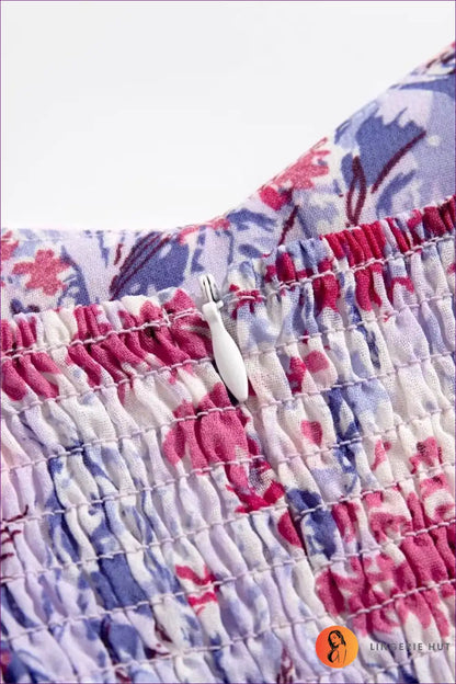 Maxi Dress with Floral Print - Sunset Stroll Elegance for A-line, Boho, Chiffon, Dress,