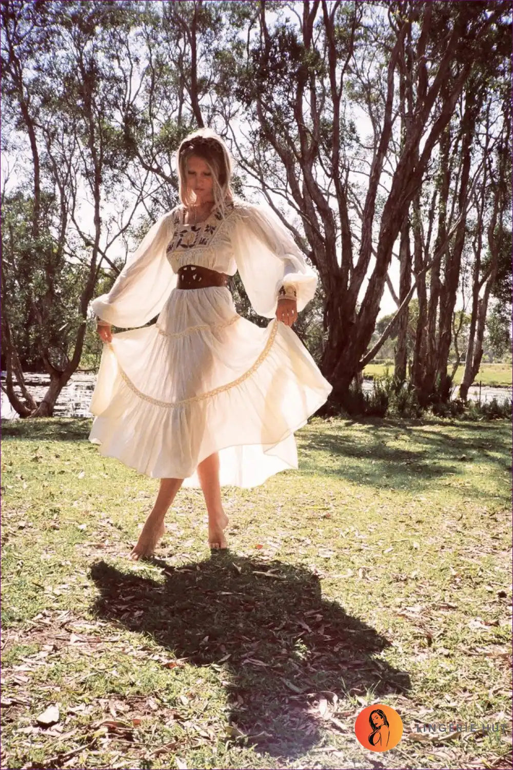 Maxi Dress with Heavy Embroidery - Cultural Elegance for All Season, Boho, Dress, Evening Wear, Formal Wear