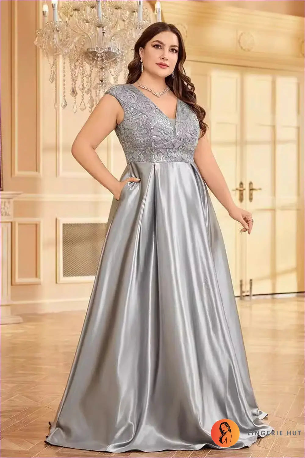 Lace Bodice Maxi Dress - Understated Glamour for Every Event - Dresses - Bridal • Clothing • Lingerie Hut