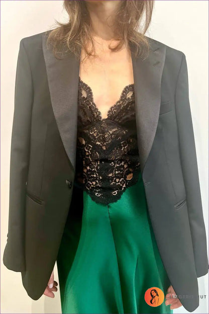 Maxi Dress with Lace and Sequin Panels - Gothic Glamour for All Season, Boudoir, Cutout, Dress, Evening Wear