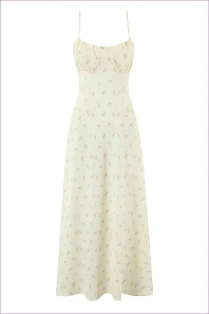 Maxi Dress with Lace-up Detail - Bohemian Romance for Bodycon, Boho, Casual, Cutout,