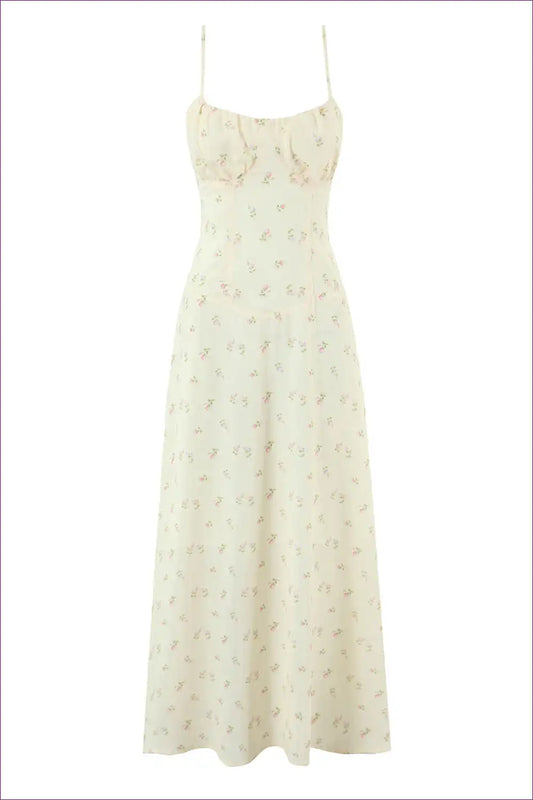 Maxi Dress with Lace-up Detail - Bohemian Romance for Bodycon, Boho, Casual, Cutout,