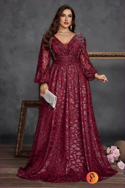 Paisley Sequin Maxi Dress - Gallery Event Glamour - Dresses - Lingerie Hut - A-line • Autumn • Boho • Evening Wear