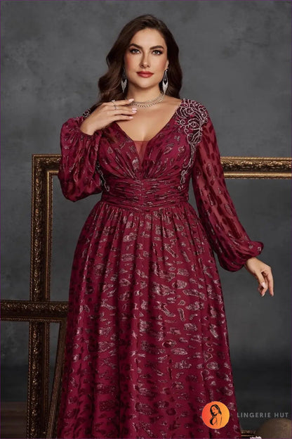 Paisley Sequin Maxi Dress - Gallery Event Glamour - Dresses - Lingerie Hut - A-line • Autumn • Boho • Evening Wear