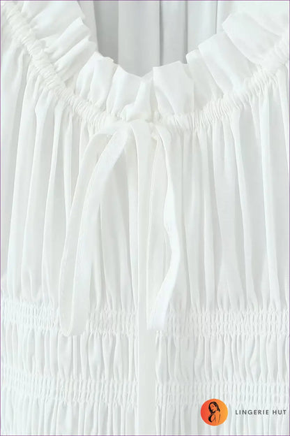 Puff Sleeve Maxi Dress - Effortless Romance for Special Occasions - Dresses - Boho • Chiffon • Clothing • Glamour