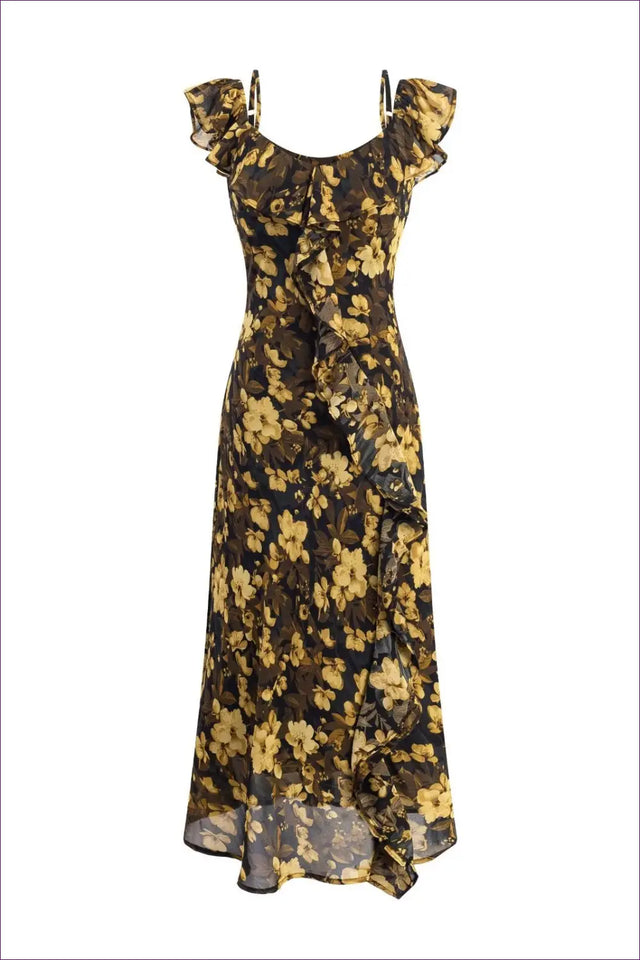 Maxi Dress with Ruffle Tiers - Effortless Bohemian Elegance