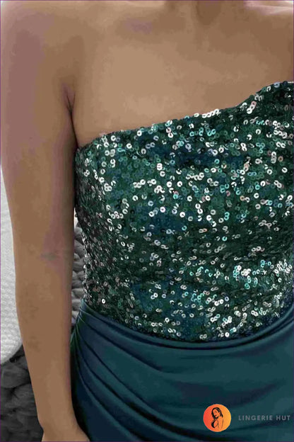 Maxi Dress with Sequin Overlay - Modern Fairy Tale for A-line, All Season, Dress, Evening Wear, Formal Wear