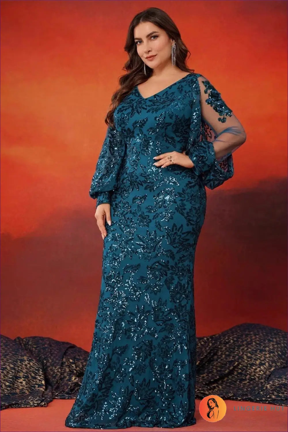 Maxi Sequin Dress - Evening Glamour for any Celebration - Dresses - Lingerie Hut - Autumn • Evening Wear • Formal