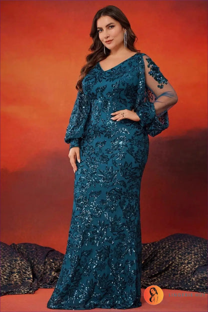 Maxi Sequin Dress - Evening Glamour for any Celebration - Dresses - Lingerie Hut - Autumn • Evening Wear • Formal