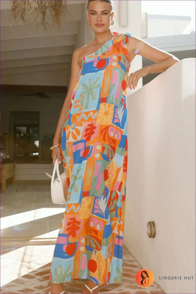 One Shoulder Maxi Dress - Festival Evenings Sorted