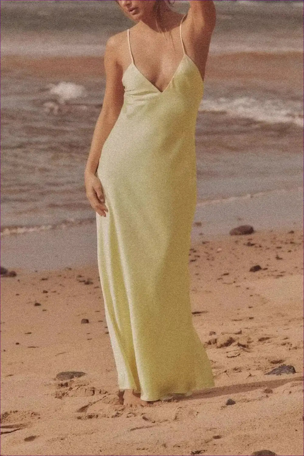Maxi Dress with Spaghetti Straps - Effortless Summer Ease for Backless, Beachwear, Boho, Dress, Dresses