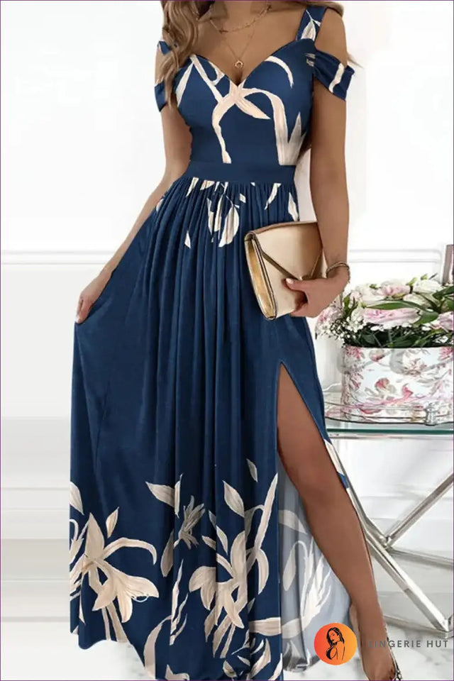 Maxi Dress with Split Hem - Effortless Grace