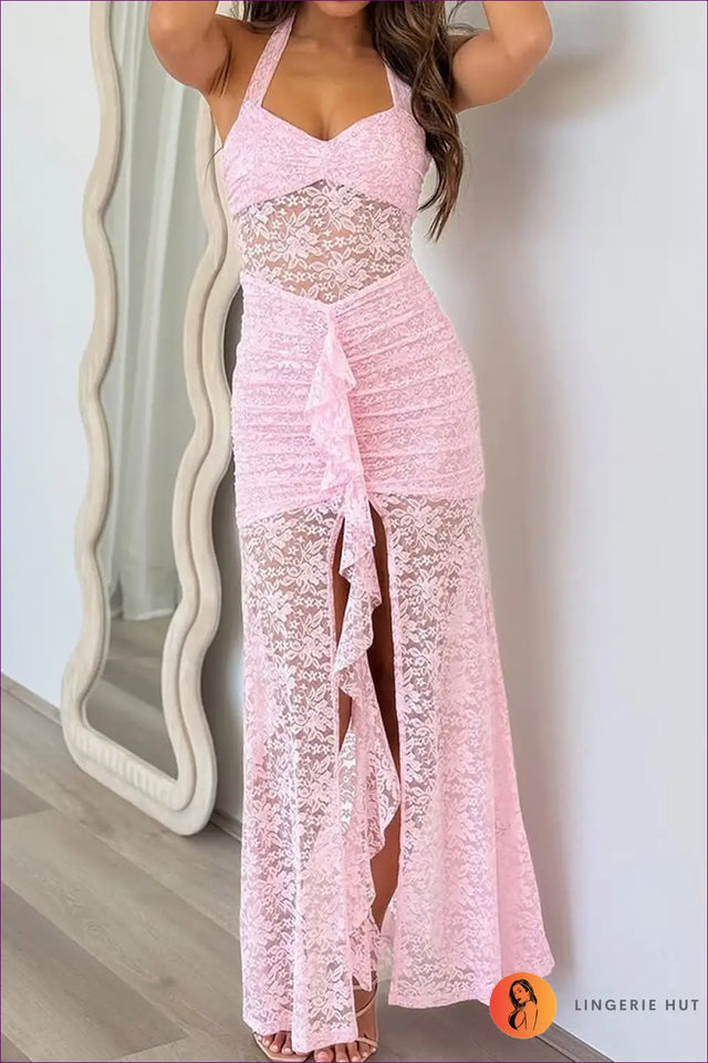 Maxi Dress with Tie Waist Detail - Daylight Romance