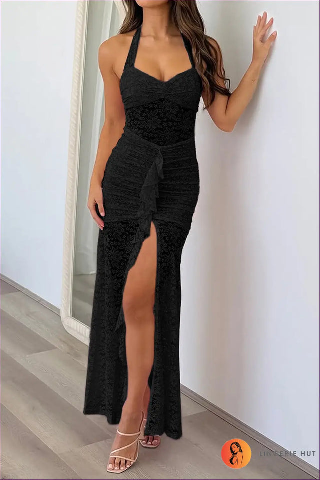 Maxi Dress with Tie Waist Detail - Daylight Romance