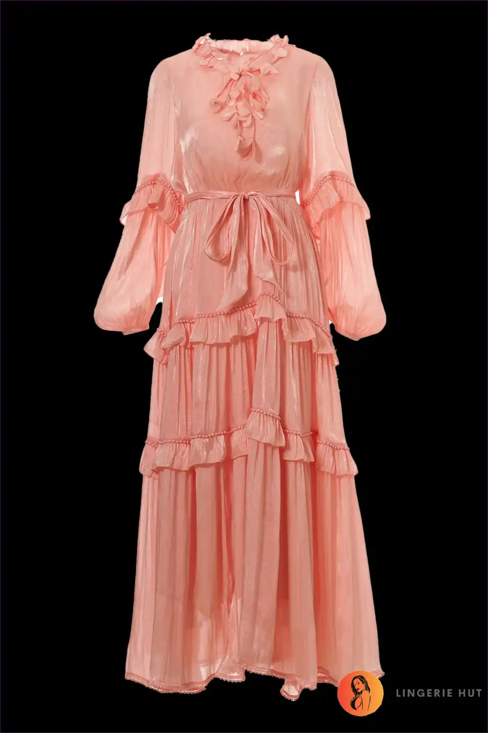 Maxi Dress with Tiered Ruffles - Bohemian Romance